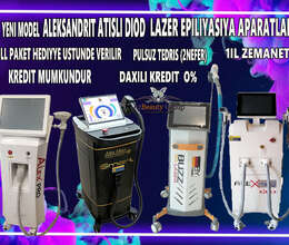 Aleksandrit atışlı diod lazer epilyasiya aparatları