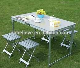 Çamodan formasında açılıb yığılan Stol