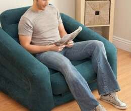 1 nəfərlik Kreslo və açılıb yığılan matras.İNTEX