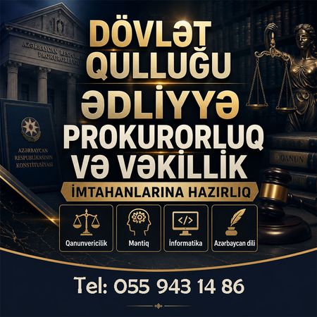 Ədliyyə Vəkillik Dövlət Qulluğu Imtahanlarına Hazırlıq – Bakı – ucuztap.az