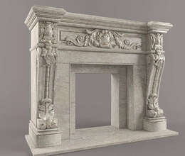 Mərmər və Mebel Elektrikli Kamin