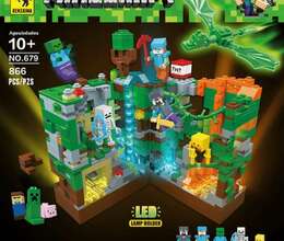 Uşaqlar üçün 866 hissədən ibarət Leqo-kanstruktor Minecraft