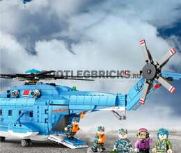 Uşaqlar üçün 908 hissədən ibarət Leqo-kanstruktor.HELICOPTER-Z-18