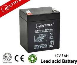 Matrix 12V 5Ah Batareya
