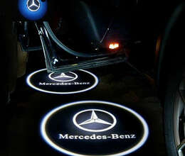 Mercedes Benz qapı altı led logo