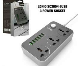 LDNİO SC3604  3 Power, 6 USB uzadıcı