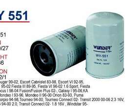 Wunder Filter Yağ filteri WY551