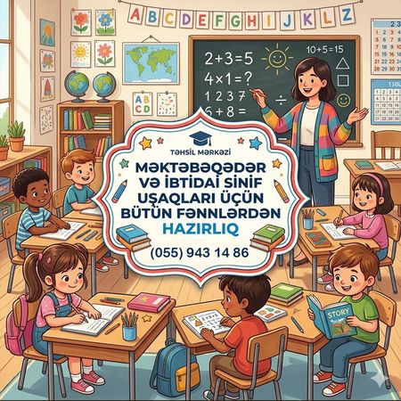 Məktəbəqədər İbtidai Hazırlıq AZ RUS Bölmə Qrup Və Fərdi Dərsləri – Hazırlıq kursları – ucuztap.az