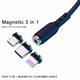 3 in 1 Maqnit USB Kabel Type-C / Micro USB / Lightning