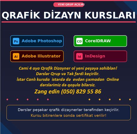 Corel Draw Photoshop Dərsləri – Hazırlıq kursları – ucuztap.az