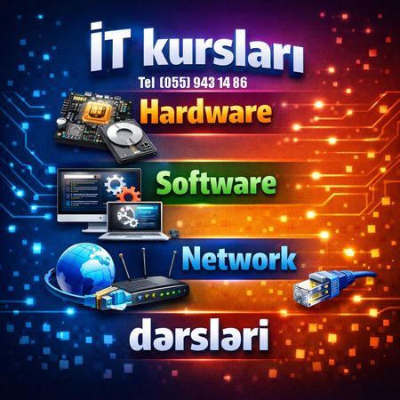 IT Hardware Software Network Dərsləri – Bakı – ucuztap.az