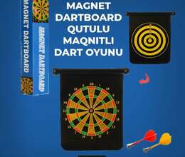 Magnet Dartboard Qutulu Maqnitli Dart Oyunu