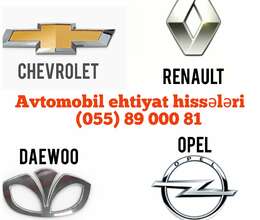 Opel,Chevrolet ehtiyat hissələri