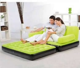 Hava ilə doldurma Divan və açılan Matras