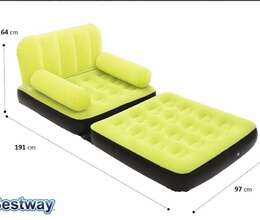 Hava ilə doldurma Kreslo və açılan Matras