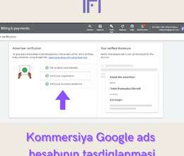 Google reklam hesabını təsdiqləmək