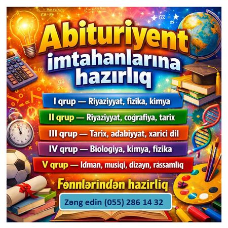 Abiturient 9-11 Ci Sinif Buraxılış Imtahana Hazırlıq – Hazırlıq kursları – ucuztap.az