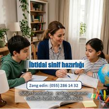 İbtidai Sinif Hazırlığı Ev Tapşırıqlarının Həllinə Köməklik