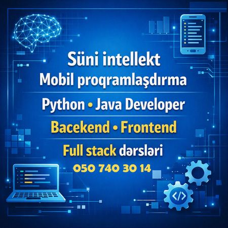 Developer Mobil Programlaşdırma Süni Intellekt Kursları – Hazırlıq kursları – ucuztap.az