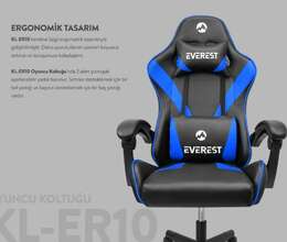 Everest KL-ER10 qara&mavi oyun kreslosu – Divanlar və kreslolar – ucuztap.az