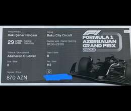 Formula Baku Bilet VIP zona