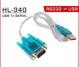 HL-340 USB to RS232 COM Port Serial PDA 9 pin DB9 Adapter Cable