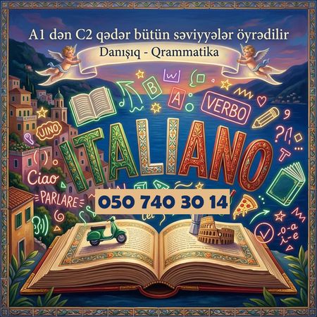 İtalyan Dilini Öyrən, Yeni Dünyanı Kəşf Et – Hazırlıq kursları – ucuztap.az