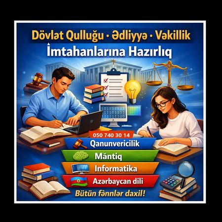 Dövlət Qulluğu, Vəkillik, Prokurorluq Ədliyyə Organlarına Hazırlıq – Hazırlıq kursları – ucuztap.az