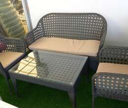 Bağ üçün divan, kreslo, masa dəsti