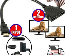 1 Input 2 HDMI Compatible Splitter Cable