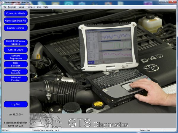 "Toyota Teçstream" Avtomobil Diaqnostika Proqramı