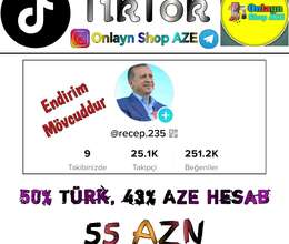 Tiktok hesabı – Sosial şəbəkə hesabları – ucuztap.az