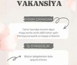 Xanımlar üçün iş – Digər – ucuztap.az