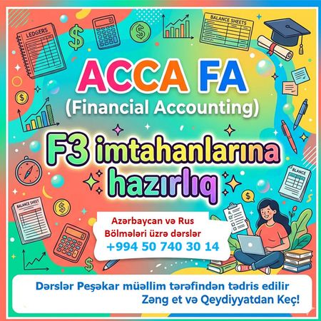 F3 ACCA Beynəlxalq Mühasibatlıqda İlk Addım – Hazırlıq kursları – ucuztap.az