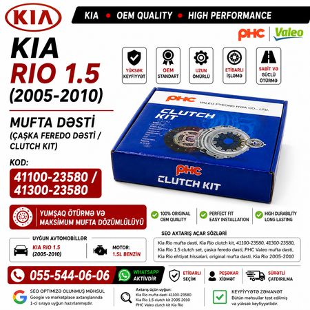 Kia Rio 1.5 Çaşka Feredo Dəsti (41100-23580 / 41300-23580) - Hyundai, Kia Modellərə Ehtiyat Hisseler – Bakı – ucuztap.az