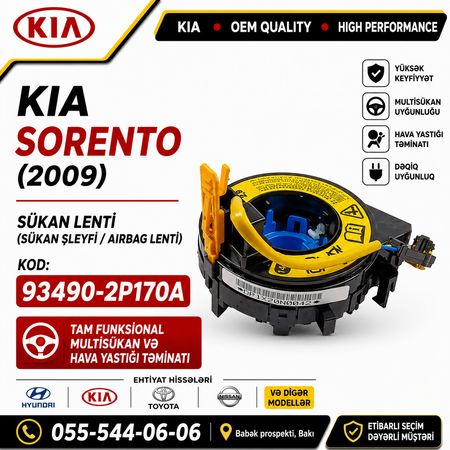 Kia Sorento Sükan Lenti (93490-2P170) - Hyundai, Kia Və Digər Modellərə Ehtiyat Hissələri – Ehtiyat hissəl… – ucuztap.az