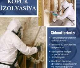 Köpük izolyasiyası – Fasad işləri – ucuztap.az