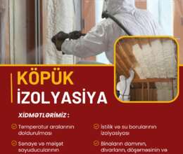 Köpük izolyasiyası – Fasad işləri – ucuztap.az