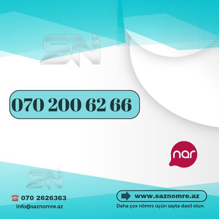Nar Nömrə - 070 200 6266 – Xırdalan – ucuztap.az