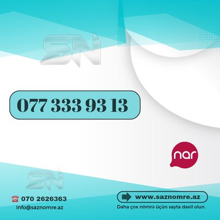 Nar Nömrə - 077 333 9313 – Xırdalan – ucuztap.az