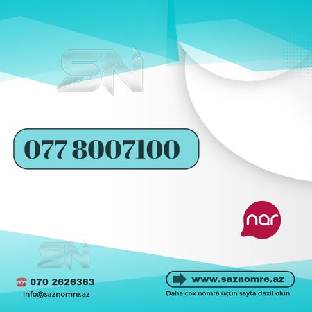 Nar Nömrə - 077 800 7100 – Xırdalan – ucuztap.az