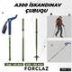 Skandinav gəzinti çubuqları (trekking poles stick) 2