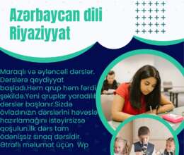 Əyani və onlayn Azərbaycan dili, riyaziyyat – Təhsil və elm – ucuztap.az