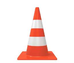 Unbreakable Traffic Cone 750mm