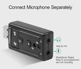 USB2.0 External 7.1 Channel 3D Virtual Sound Card Adapter – Digər – ucuztap.az