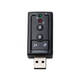 USB2.0 External 7.1 Channel 3D Virtual Sound Card Adapter