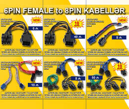 Kabellər 6pin Female