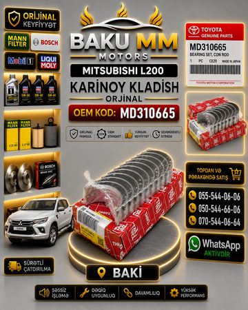Mitsubishi L200 Karinoy Kladiş Dəsti Orijinal (MD310665) – MITSUBISHI EHTIYAT HISSELERI – Bakı – ucuztap.az