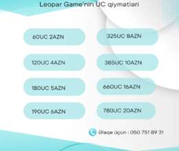 Pubg mobile UC qiymətləri – Oyun hesabları – ucuztap.az
