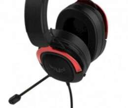 Qulaqlıq-qarnitur Asus TUF Gaming H3 Red (90YH02AR-B1UA00) – Audio və video – ucuztap.az